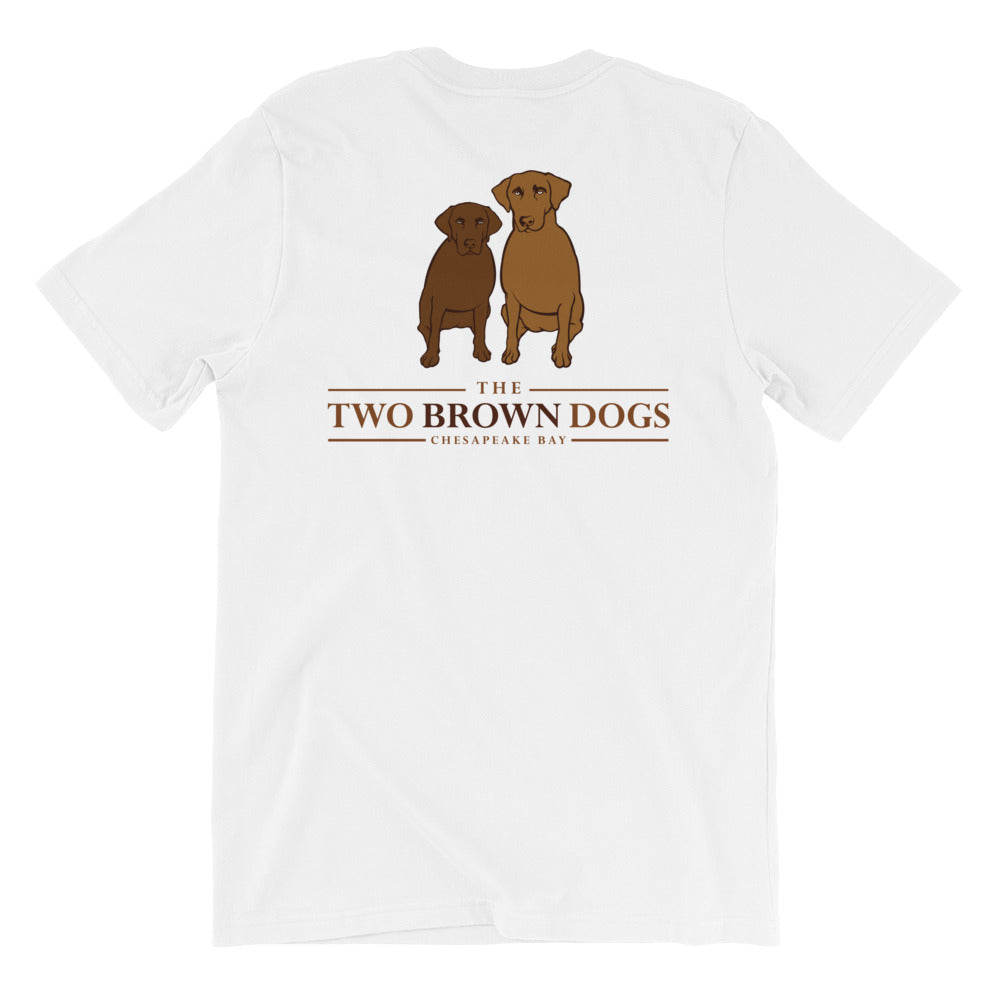 TBD Printed Heritage Short-Sleeve Unisex T-Shirt - White