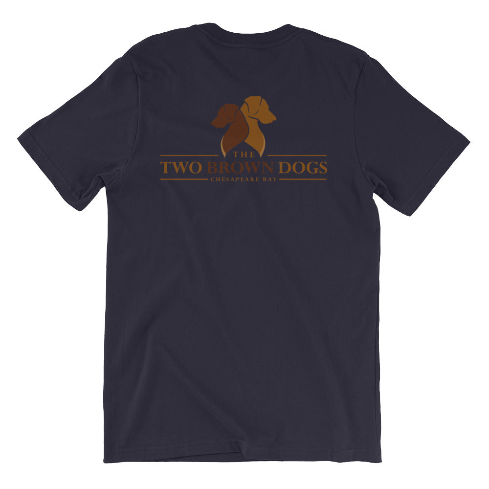 TBD Printed Profile Short-Sleeve Unisex T-Shirt - Navy Blue