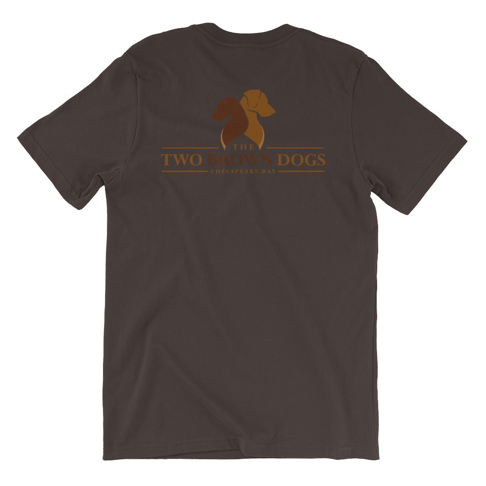 TBD Printed Profile Short-Sleeve Unisex T-Shirt - Brown