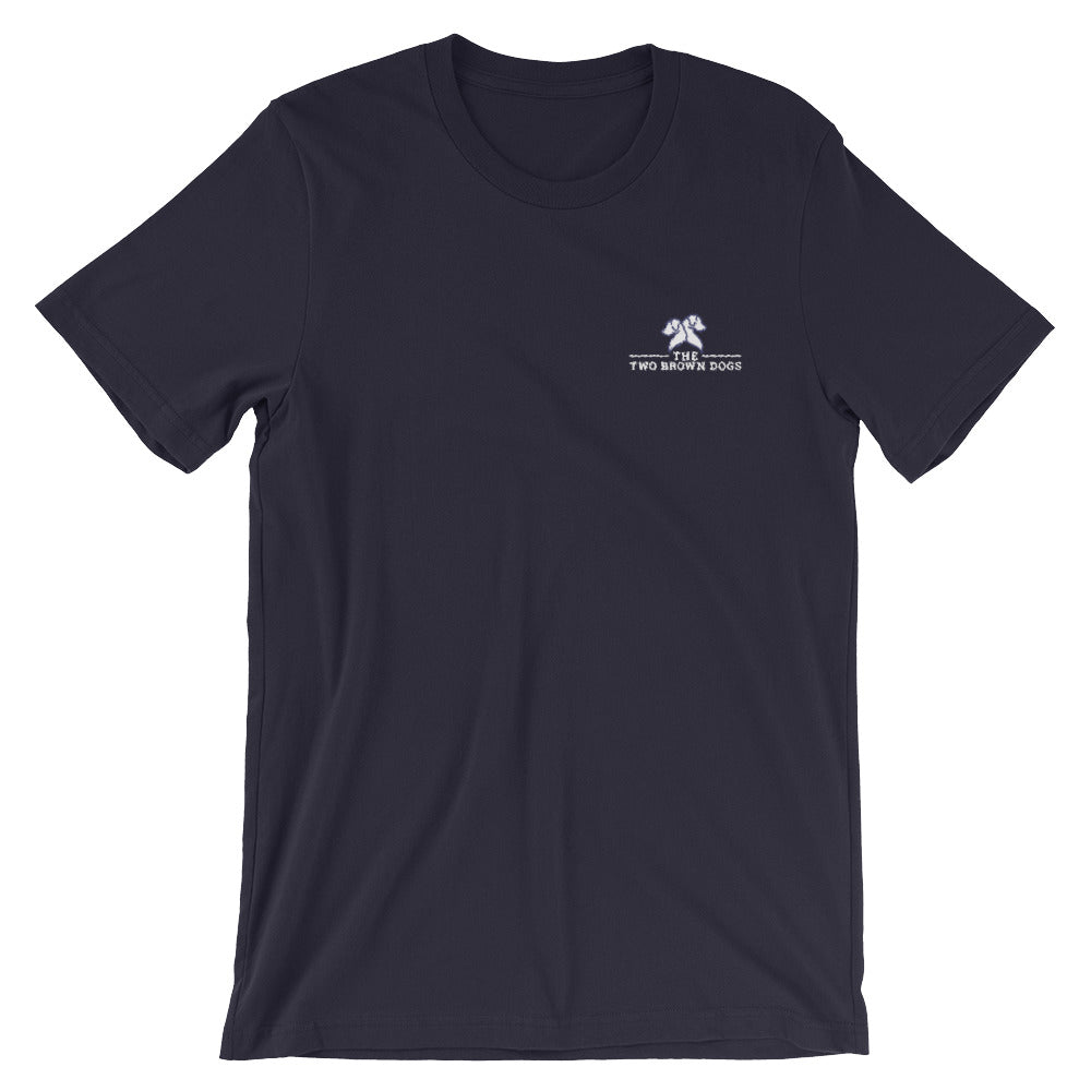 TBD Embroidered Short-Sleeve Unisex T-Shirt - Navy Blue
